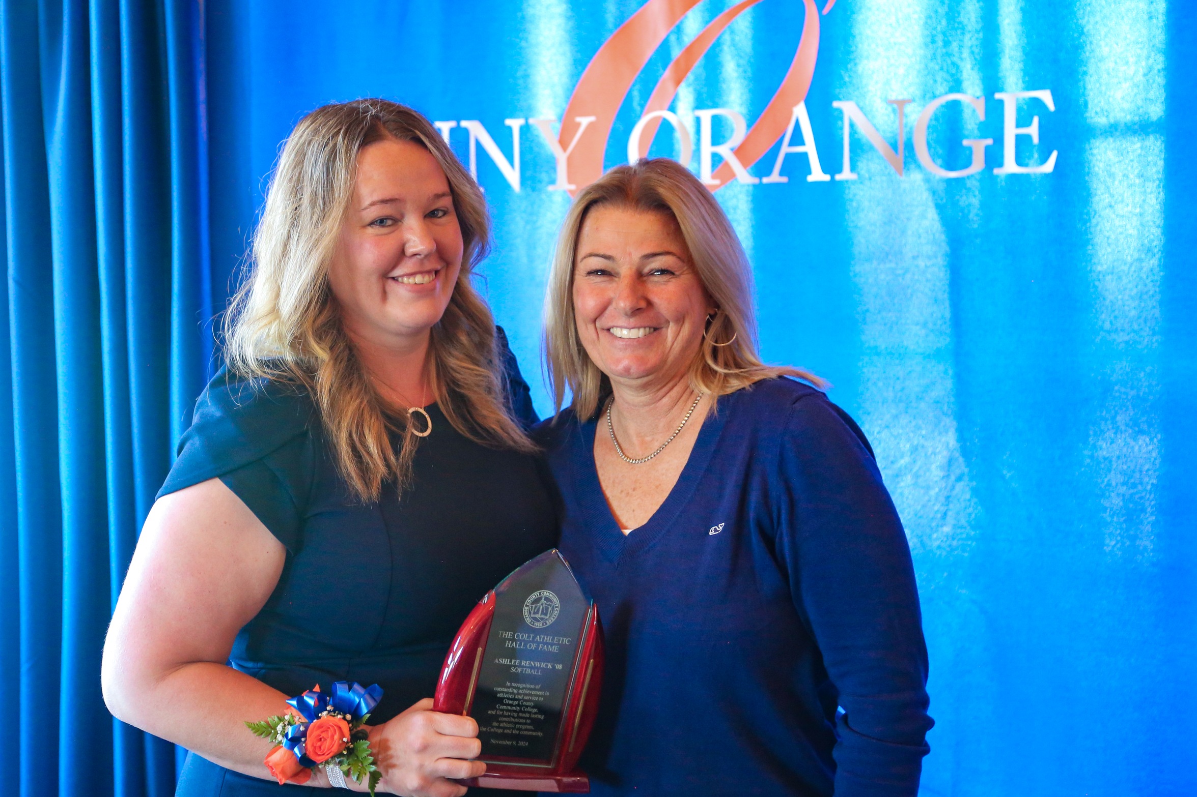 Ashlee Renwick attended SUNY Orange from 2006 to 2008, where she excelled both academically and athletically. As an outstanding softball pitcher and first baseman, Renwick was instrumental in leading the 2007 squad to an impressive 26-5 record. Over the course of her career at SUNY Orange, she pitched more than 200 innings, compiling a remarkable record of 29-10. Known for her powerful arm, she struck out 162 batters and maintained a two-year ERA of 2.73. Not only was she dominant on the mound, but she also shined at the plate, batting .354 as a freshman and .407 during her sophomore season. In 2008, she ranked second on the team with 38 runs batted in and her season-long performance earned her a spot on the Mid-Hudson Conference First Team. While at SUNY Orange she pursued studies in elementary education, building a foundation for her professional career. She is currently a house director for the New York State Office for Persons with Developmental Disabilities, where she has worked for 15 years. In addition to her full-time role, she remains active in the sport she loves, recently coaching junior varsity softball at Chapel Field High School.